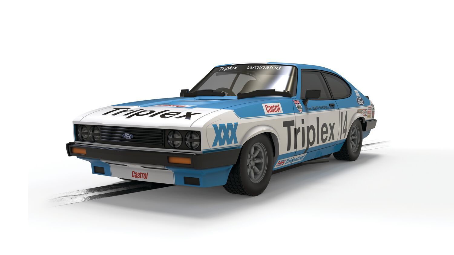 Scalextric C4544 Ford Capri MKIII - Gerry Marshall Slot Car
