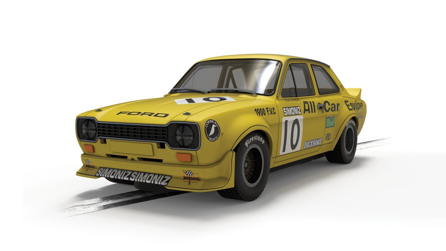 Scalextric C4590 Ford Escort MK1 – All Car Equipe – Nick Whiting Slot Car
