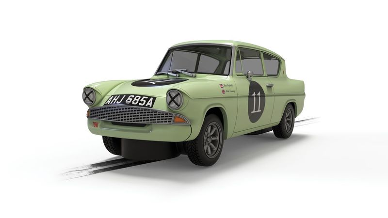 Scalextric C4617 Ford Anglia 105e - Theo Paphitis Slot Car