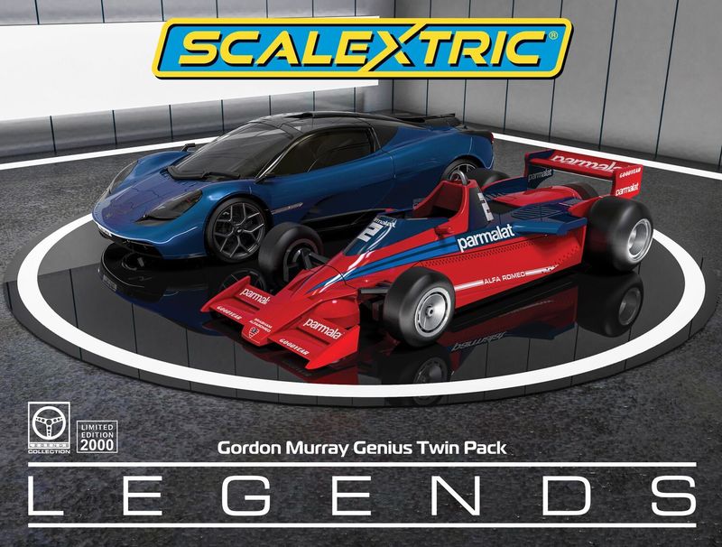 Scalextric C4601A Gordon Murray Design Genius - Twin Car Pack Slot Cars