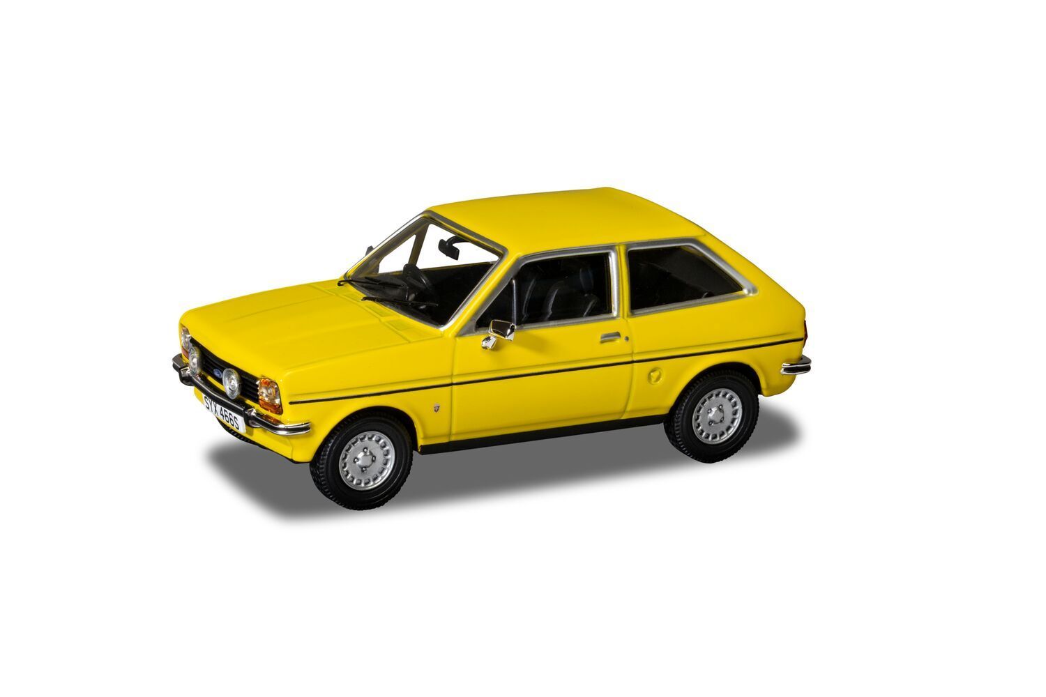 Corgi VA12513 Ford Fiesta Mk I, 1.1 Ghia, Signal Yellow Diecast Model