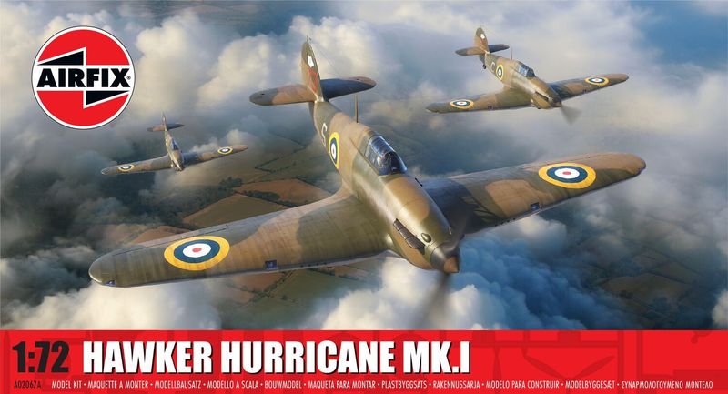 Airfix A02067A Hawker Hurricane Mk.I 1:72 Scale Plastic Model Kit