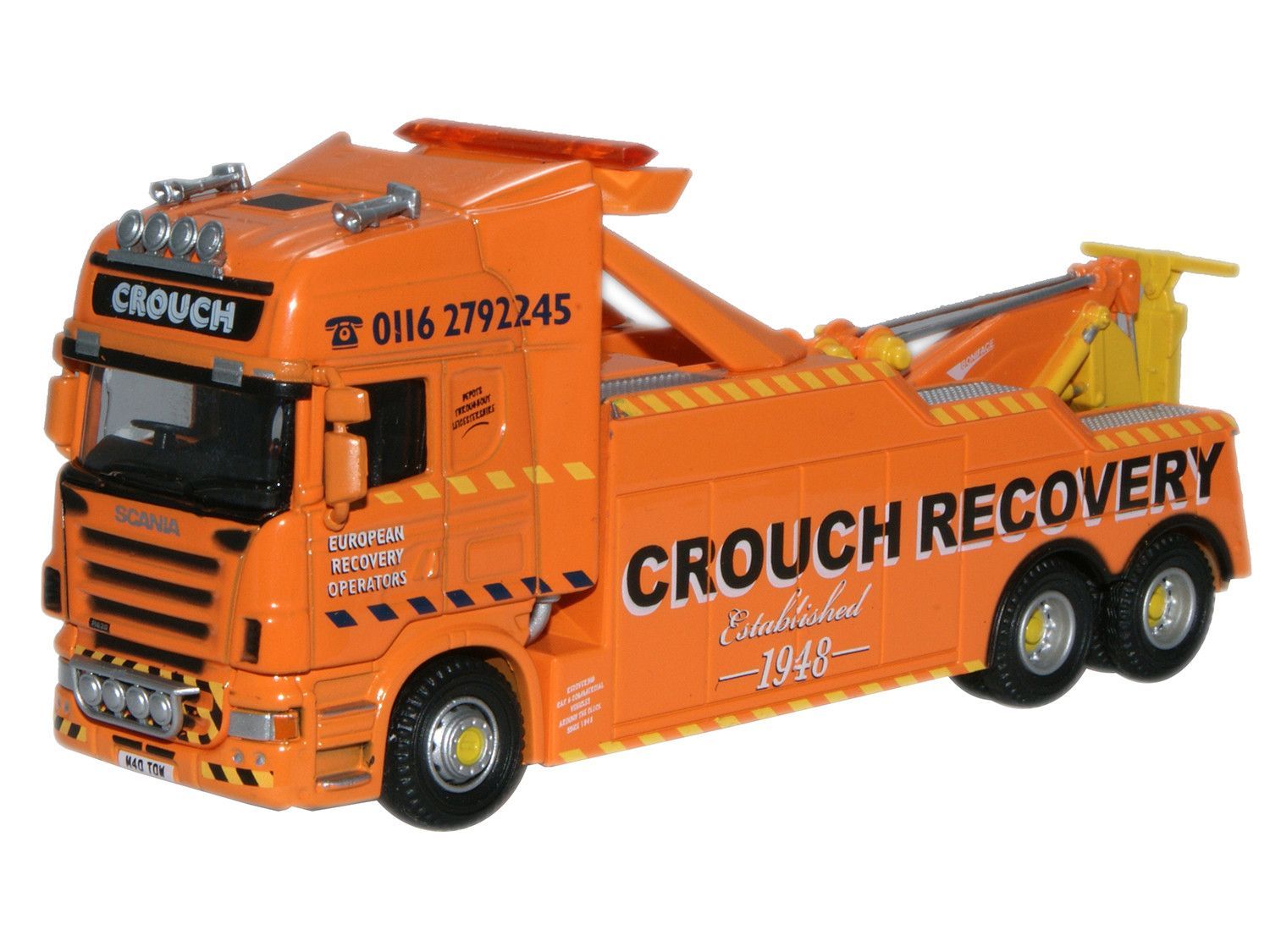 Oxford Diecast Scania Topline Recovery Truck Crouch Recovery (SCA02REC) 1:76 (OO) Scale Model