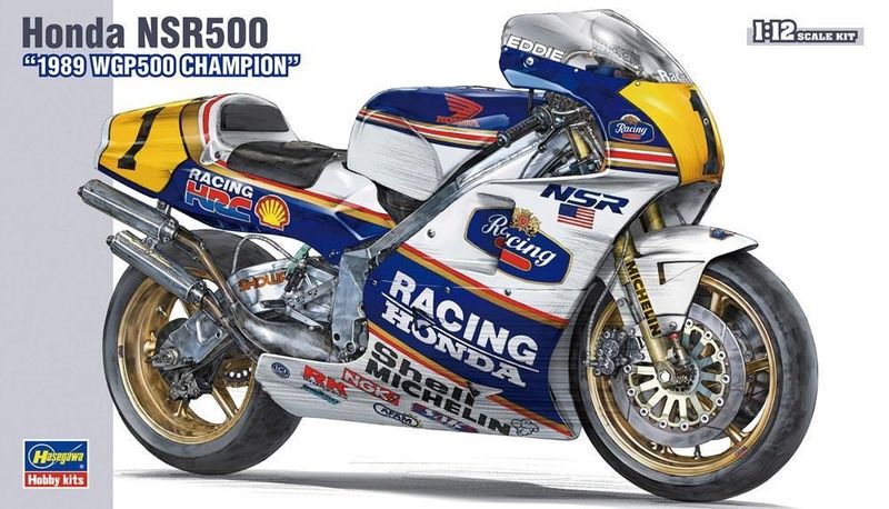 Hasegawa HBK4 Honda NSR500 1989 WGP500 Champion Eddie Lawson 1:12 Scale Plastic Model Kit