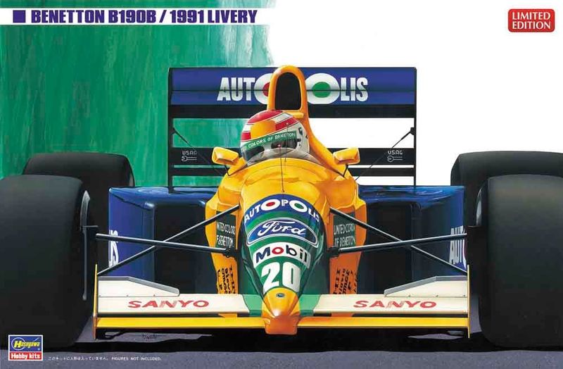 Hasegawa 20713 Benetton B190B 1991 Livery 1:24 Scale Plastic Model Kit