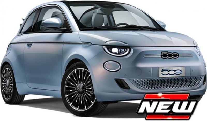 Bburago 18-21110B Fiat 500 E 2023 Blue 1:24 Scale Diecast Model