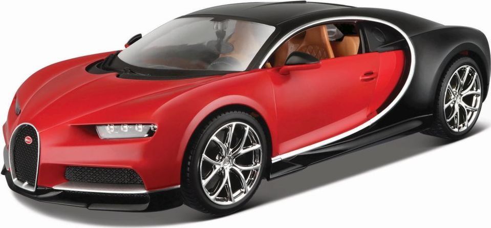 Maisto 39514 Bugatti Chiron Red/Black Assembly Line 1:24 Scale Car Diecast Kit