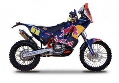 Bburago 18-51071 KTM 450 Rally Dakar Red Bull 1:18 Scale Diecast Model