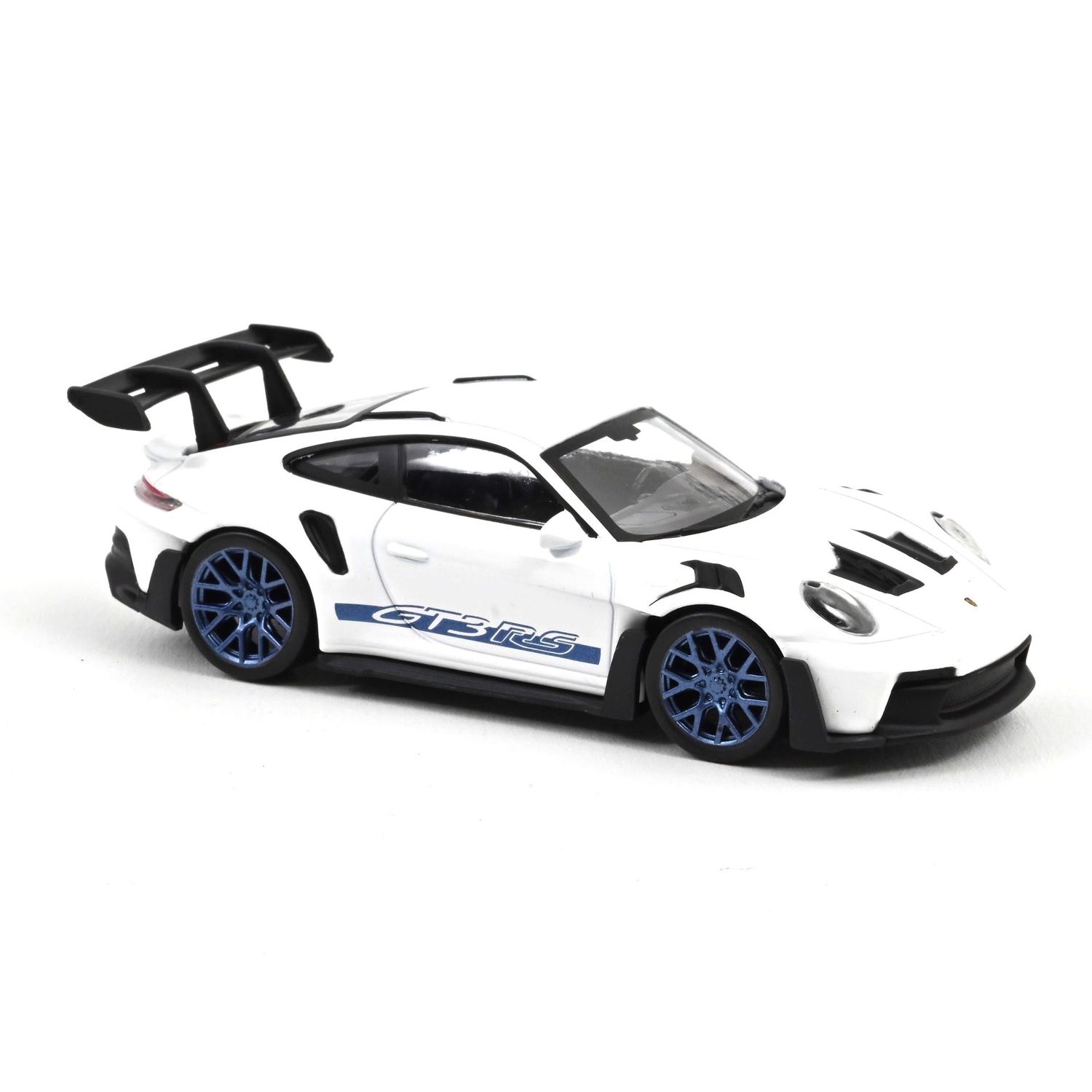 Norev 750048 2022 Porsche 911 GT3 RS - White With Blue Stickers 1:43 Scale Diecast Model