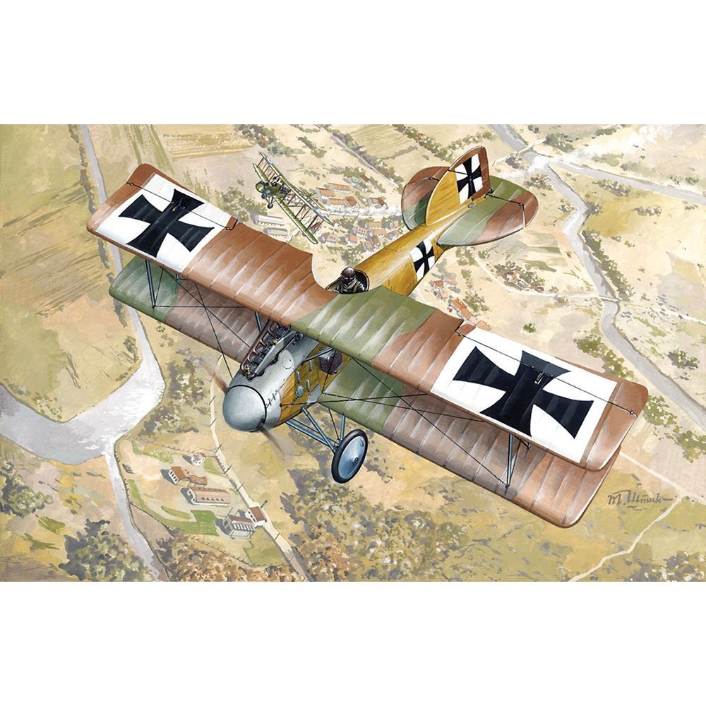 Roden 006 German Air Force Albatros D.II WWI Fighter Aircraft 1:72 Scale Plastic Model Kit