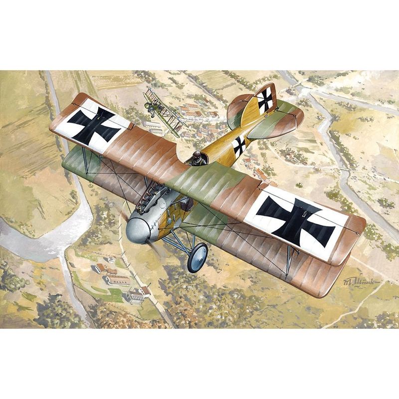 Roden 006 German Air Force Albatros D.II WWI Fighter Aircraft 1:72 Scale Plastic Model Kit