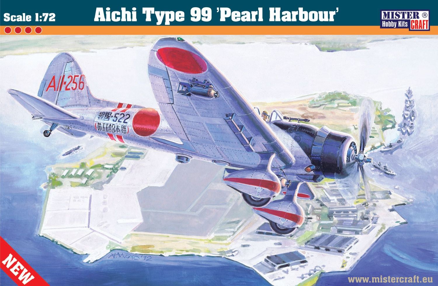 MisterCraft D-05 Aichi Type 99 Val Pearl Harbour 1:72 Scale Plastic Model Kit