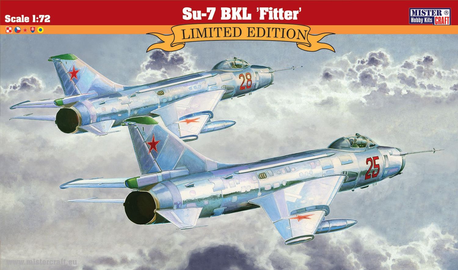 MisterCraft F-13 SU-7 BKL Fitter 1:72 Scale Plastic Model Kit