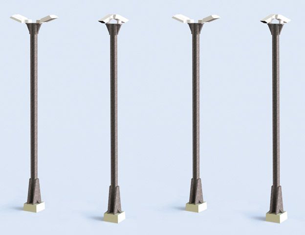 Wills Modern SSM321 CCTV Post, Cameras and Lights Kit OO/HO Gauge