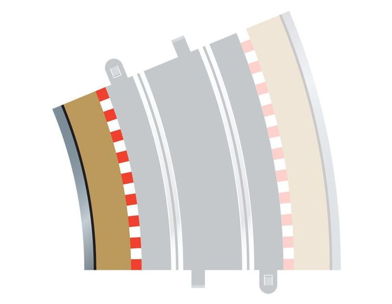 Scalextric C8282 Radius 4 Curve Inner Borders 22.5° x 4