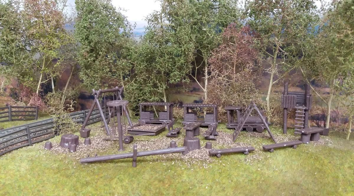 Gaugemaster GM416 Fordhampton Play Park Kit OO Scale