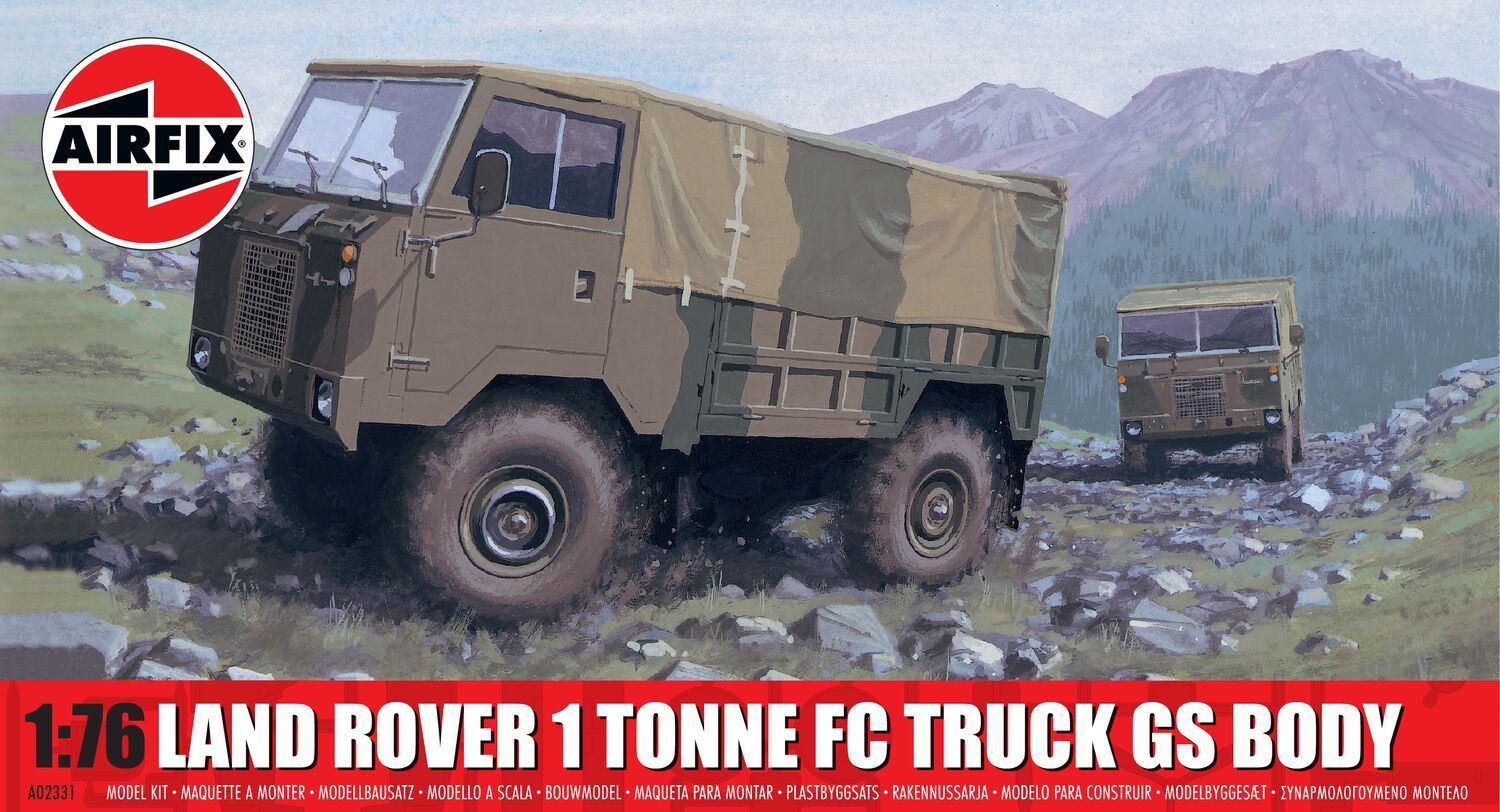 Airfix A02331 Land Rover 1 Tonne FC Truck G.S. Body 1:76 Scale Plastic Model Kit