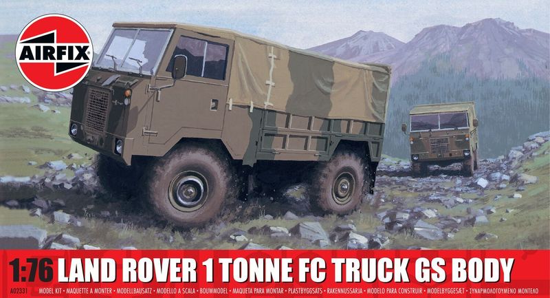 Airfix A02331 Land Rover 1 Tonne FC Truck G.S. Body 1:76 Scale Plastic Model Kit