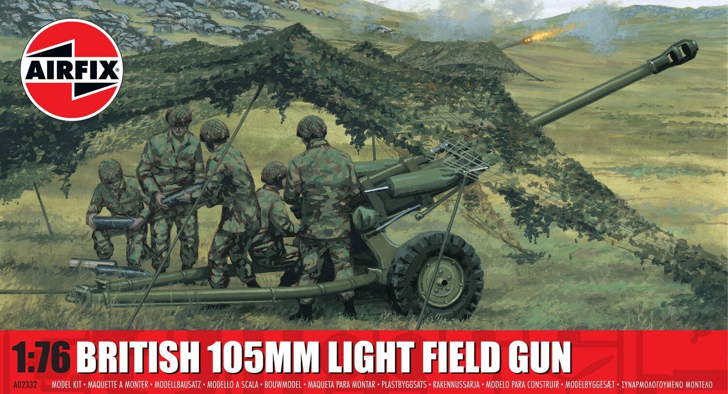 Airfix A02332 British 105mm Light Field Gun 1:76 Scale Plastic Model Kit