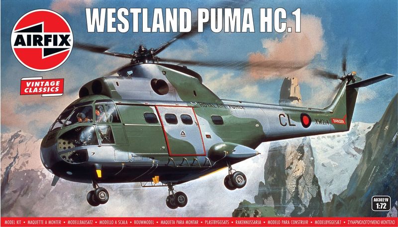 Airfix A03021V Westland Puma HC.1 1:72 Scale Plastic Model Kit