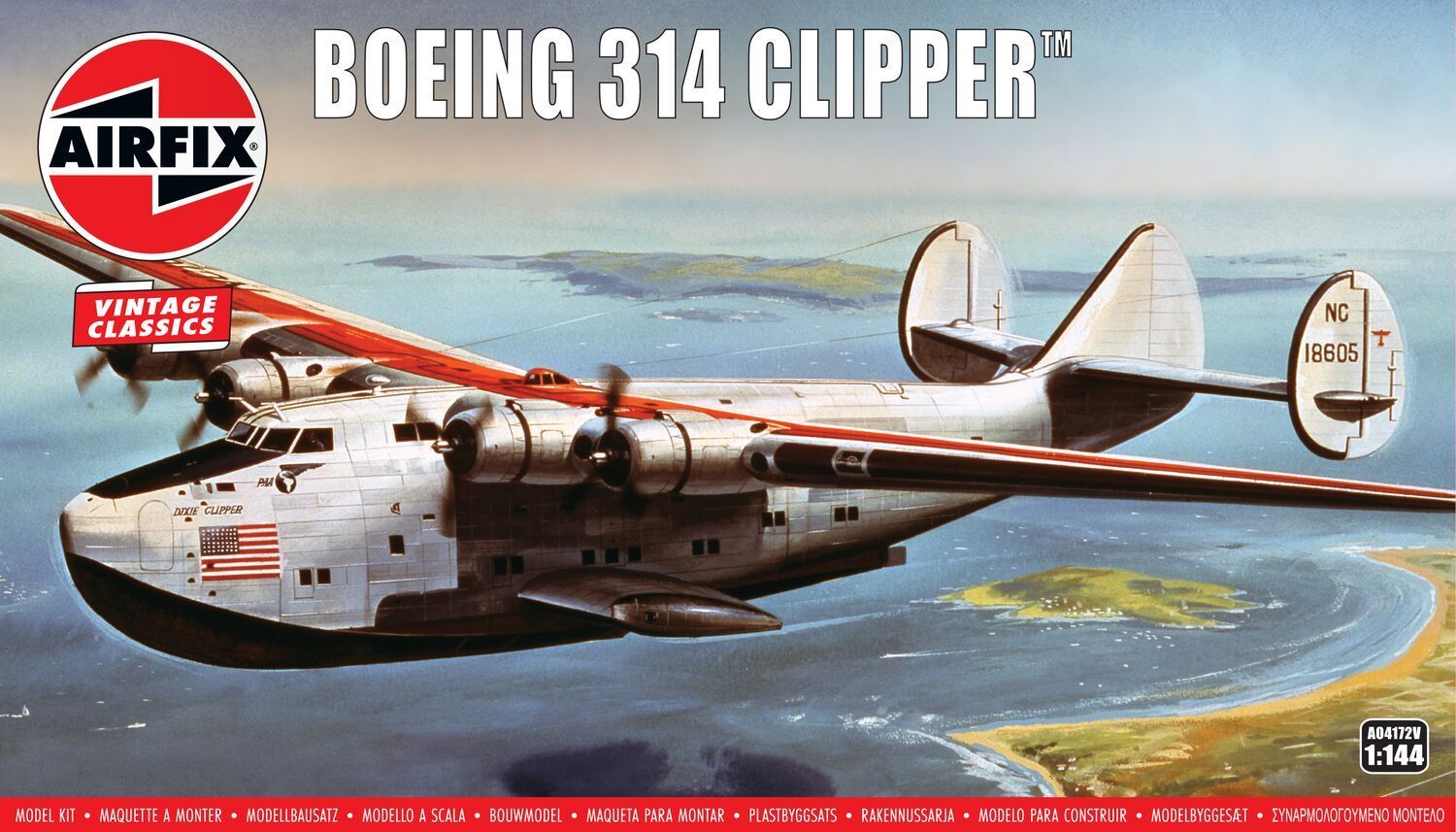 Airfix A04172V Boeing 314 Clipper 1:144 Scale Plastic Model Kit