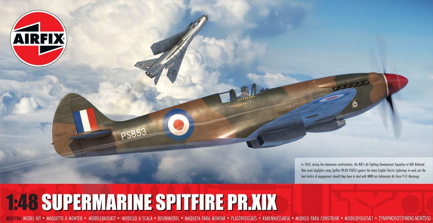 Airfix A05119A Supermarine Spitfire PR.XIX 1:48 Scale Plastic Model Kit