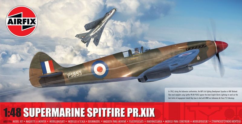 Airfix A05119A Supermarine Spitfire PR.XIX 1:48 Scale Plastic Model Kit