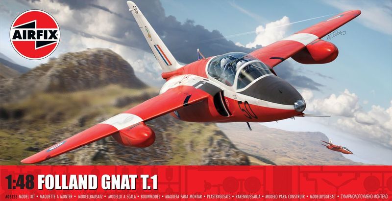 Airfix A05123 Folland Gnat T.1 1:48 Scale Plastic Model Kit