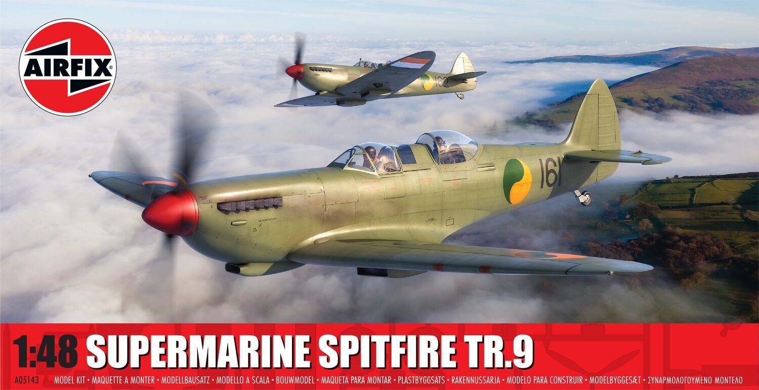 Airfix A05143 Supermarine Spitfire Tr.9 1:48 Scale Plastic Model Kit