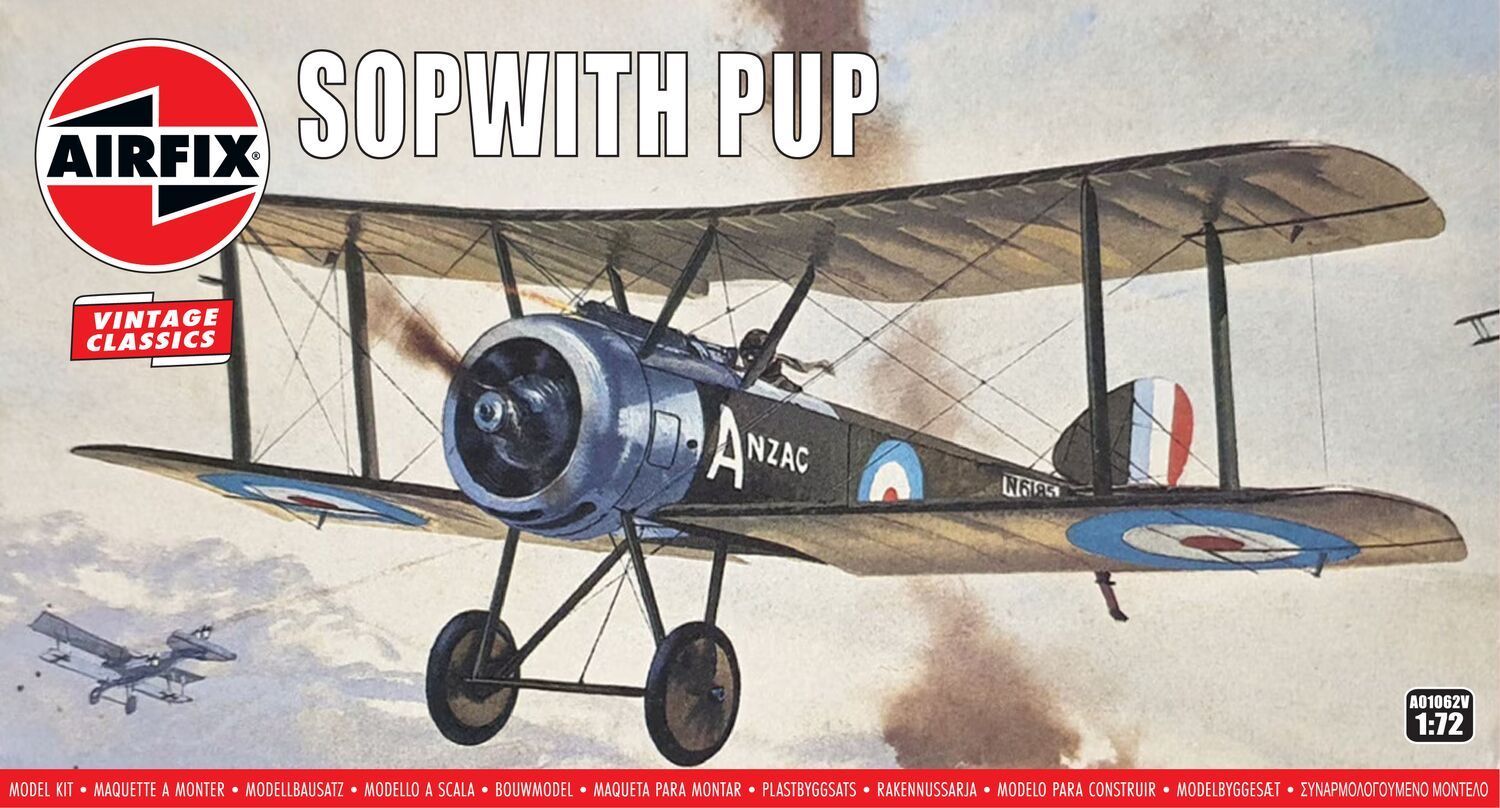 Airfix A01062V Sopwith Pup 1:72 Scale Plastic Model Kit