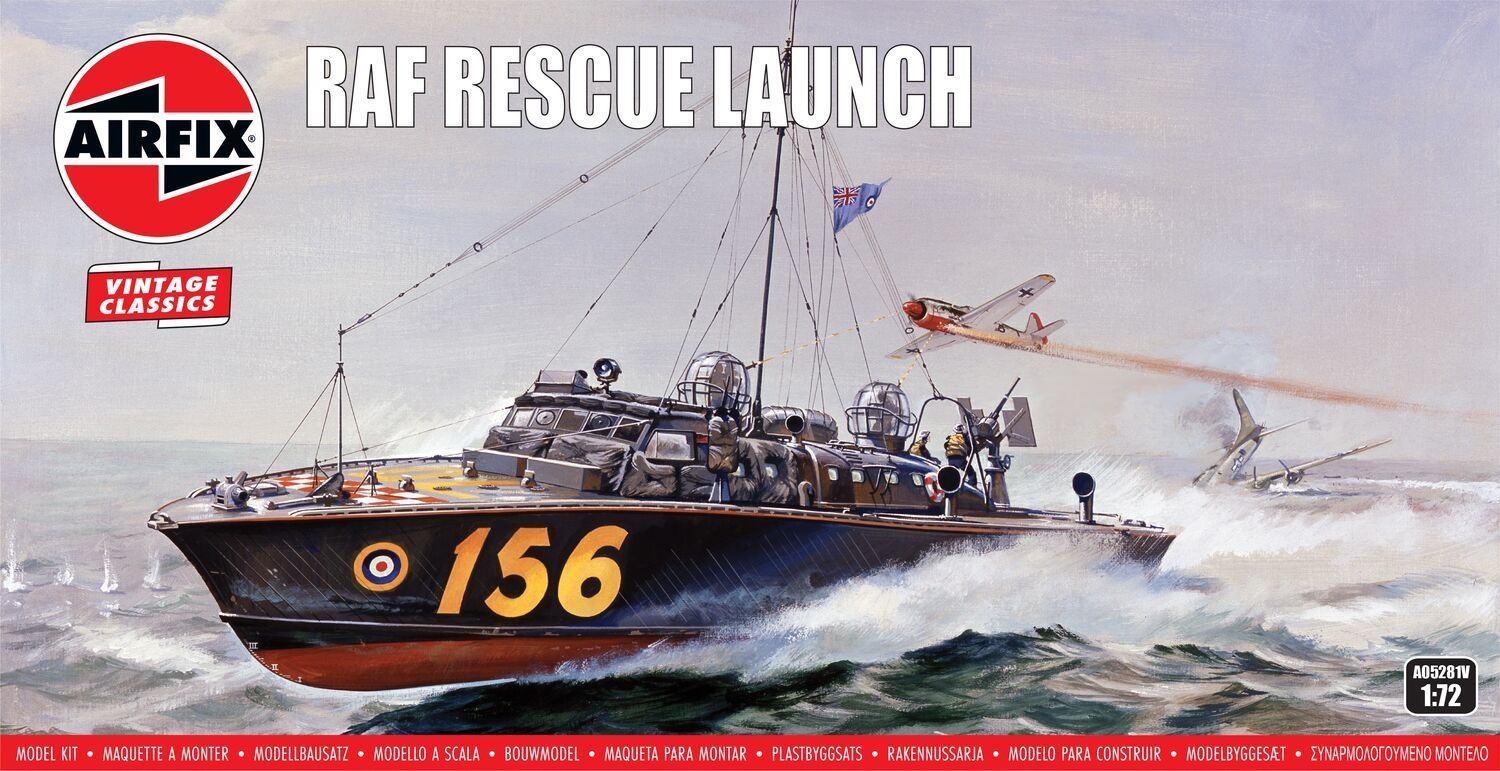 Airfix A05281V RAF Rescue Launch 1:72 Scale Plastic Model Kit
