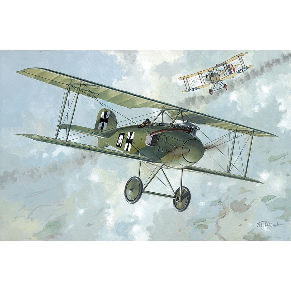 Roden 001 German Air Force Albatros D.I WWI Fighter Aircraft 1:72 Scale Plastic Model Kit