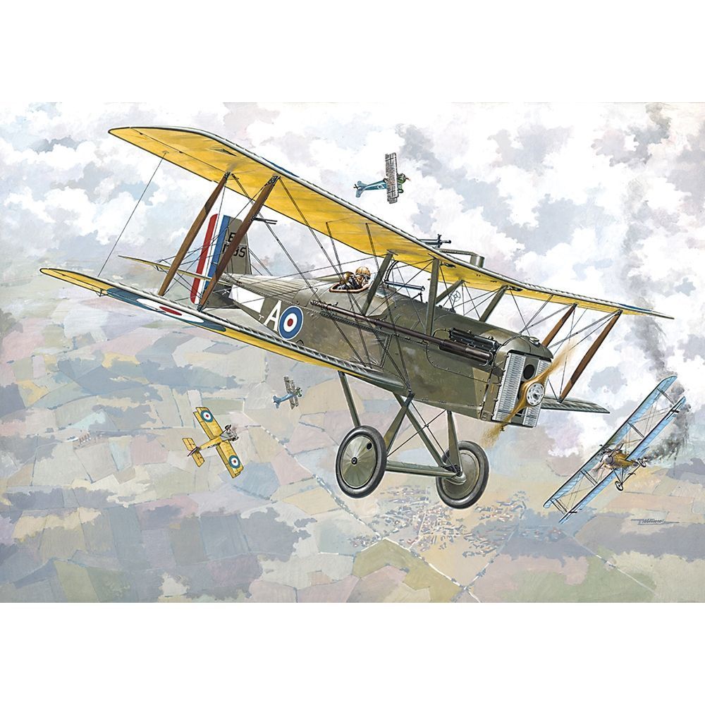 Roden 045 British Royal Air Force S.E.5a w/ Wolseley Viper WWI Fighter Aircraft 1:72 Scale Plastic Model Kit