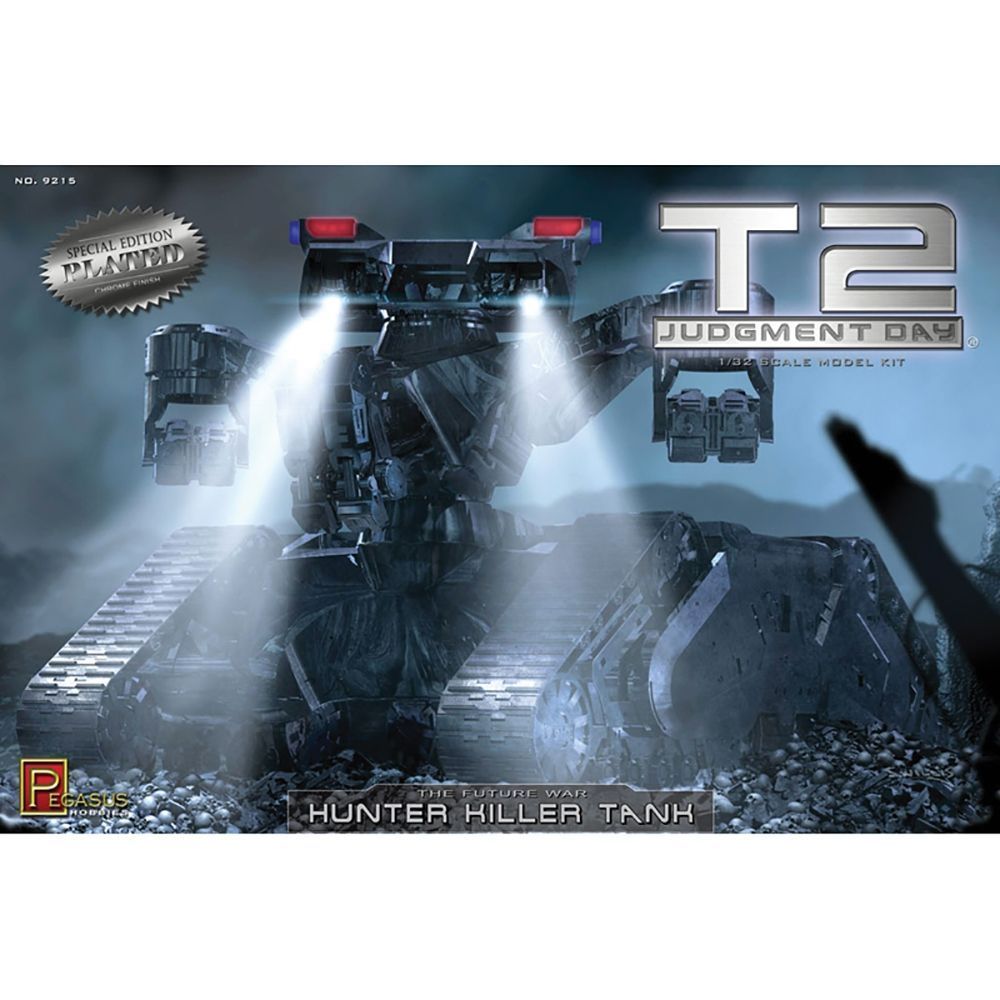 Pegasus 9215 Terminator 2: Judgment Day Hunter Killer Tank Chrome 1:32 Scale Plastic Model Kit