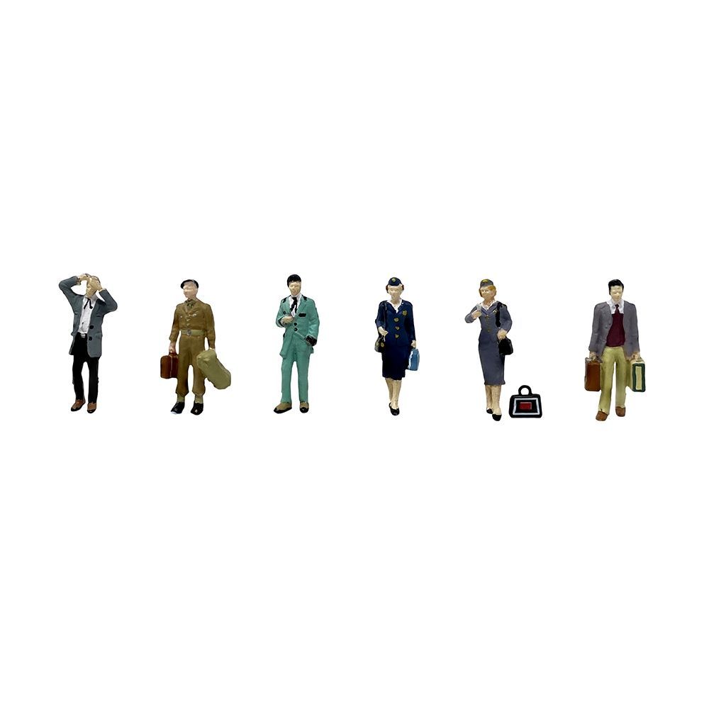 Bachmann 36-443 Post-War Era Figures Set C x 7 OO/HO Gauge
