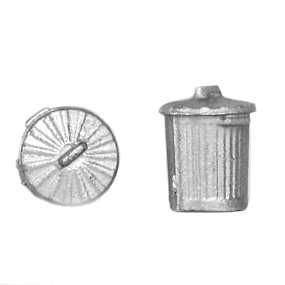 Bachmann 44-522 Scenecraft Old Style Domestic Dustbins (x10) OO/HO Gauge