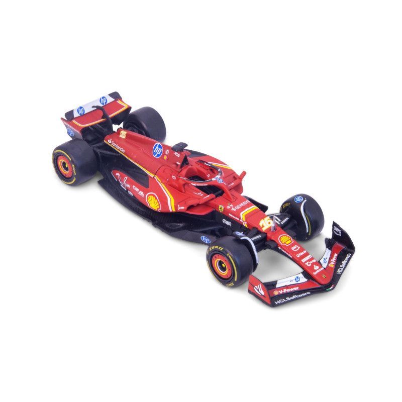 Bburago  18-36844L F1 2024 Ferrari SF-24 #16 Charles Leclerc 1:43 Scale Diecast Model