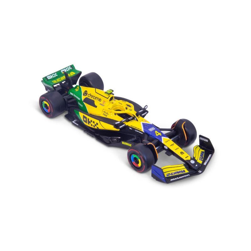 Bburago 18-38214NS F1 2024 Mclaren MCL61 Senna #4 Lando Norris 1:43 Scale Diecast Model