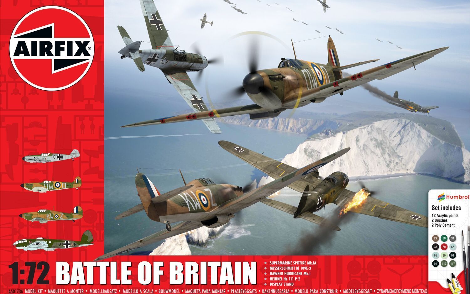 Airfix A50173A Battle of Britain - Gift Set 1:72 Scale Plastic Model Kit