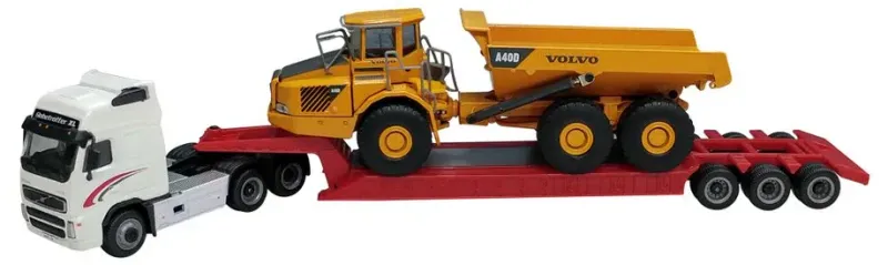 Cararama 185003 Volvo FH12 with A40D Earth Mover 1:87 Scale Diecast Model