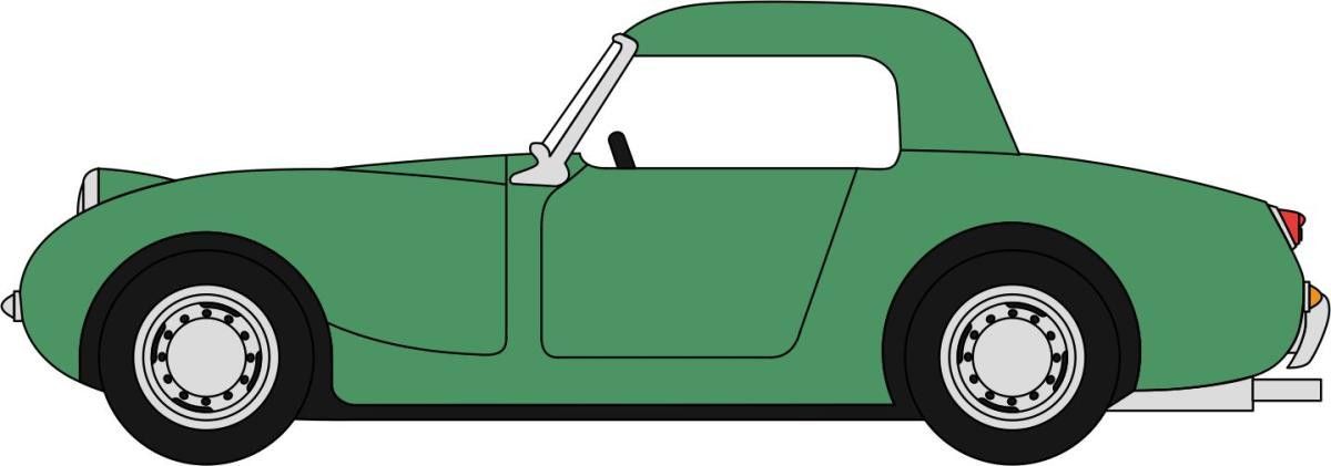 Oxford Diecast Austin Healey Frogeye Sprite Leaf Green (76AHF003) 1:76 (OO) Scale Model