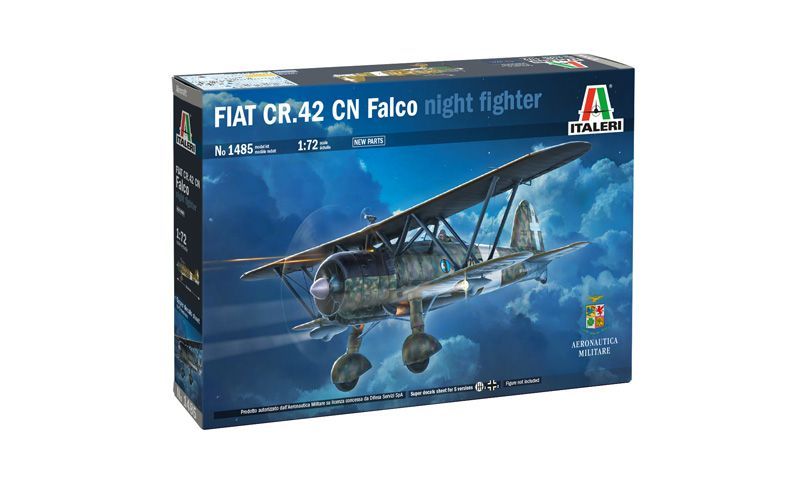 Italeri 1485 FIAT CR.42 CN "Falco" Night Fighter 1:72 Scale Plastic Model Kit