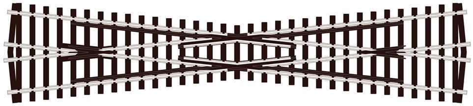 Peco SL-94 Crossing, Long (Insulfrog) Code 100 OO/HO Gauge