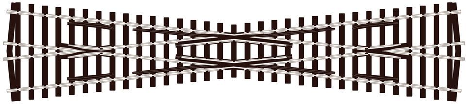 Peco SL-E194 Crossing, Long (Insulfrog) Code 75 OO/HO Gauge