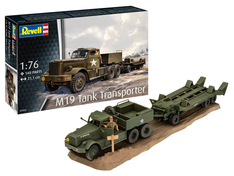 Revell 03364 M19 Tank Transporter 1:76 Scale Plastic Model Kit