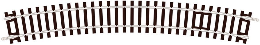 Peco ST-235 Standard Curve, 4th Radius Code 100 OO/HO Gauge