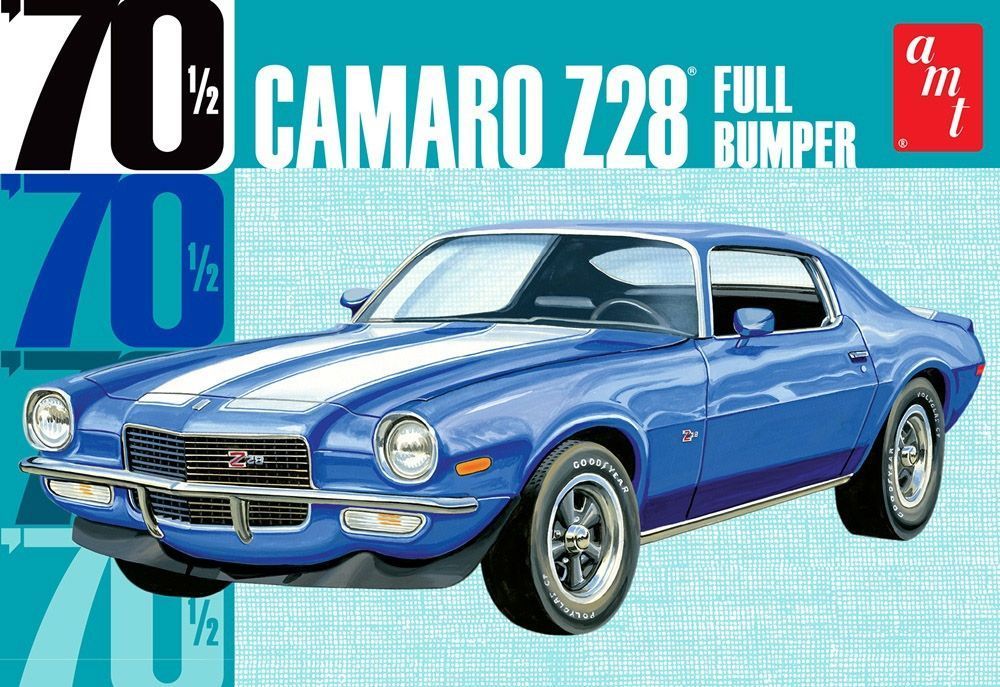 AMT 1115 70½ Camaro Z28 Full Bumper Car 1:25 Scale Plastic Model Kit