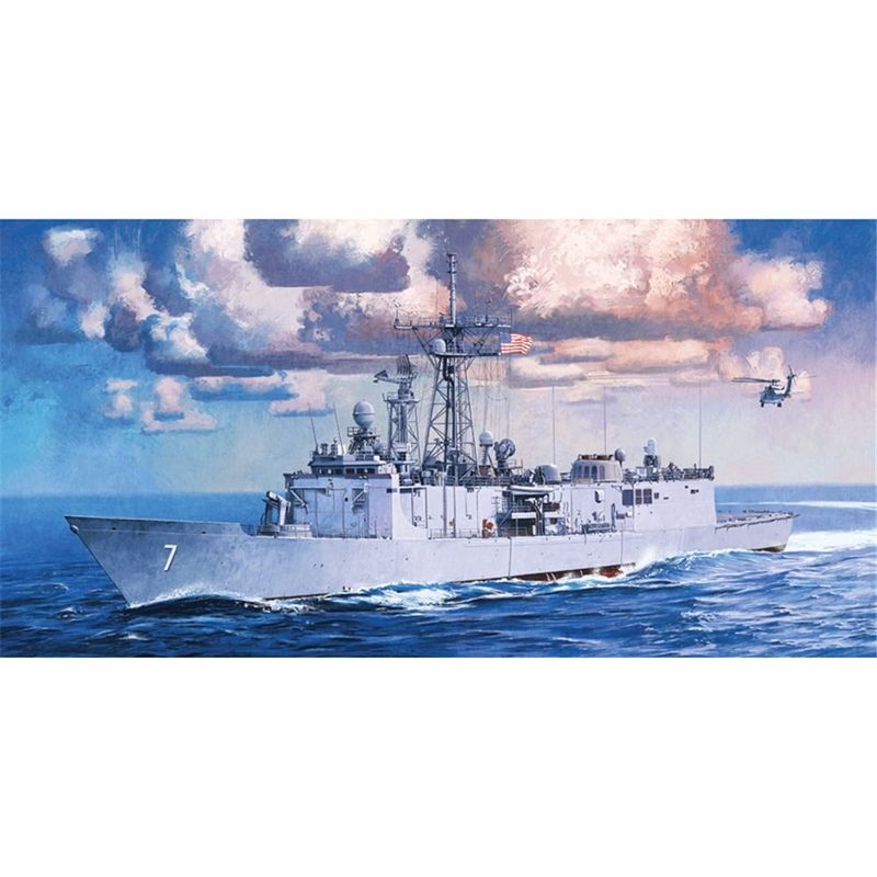 Academy 14102 US Navy USS Oliver Hazard Perry FFG-7 Guided-Missile Frigate Ship 1:350 Scale Plastic Model Kit