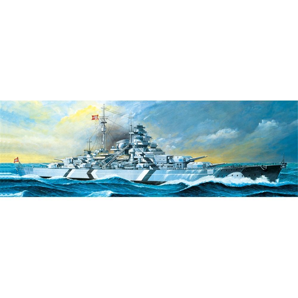 Academy 14109 German Navy Bismarck Battleship 1:350 Scale Plastic Model Kit