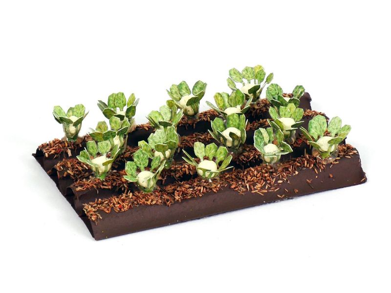 Gaugemaster GM1621 Cauliflower Plants (16) OO Scale Set